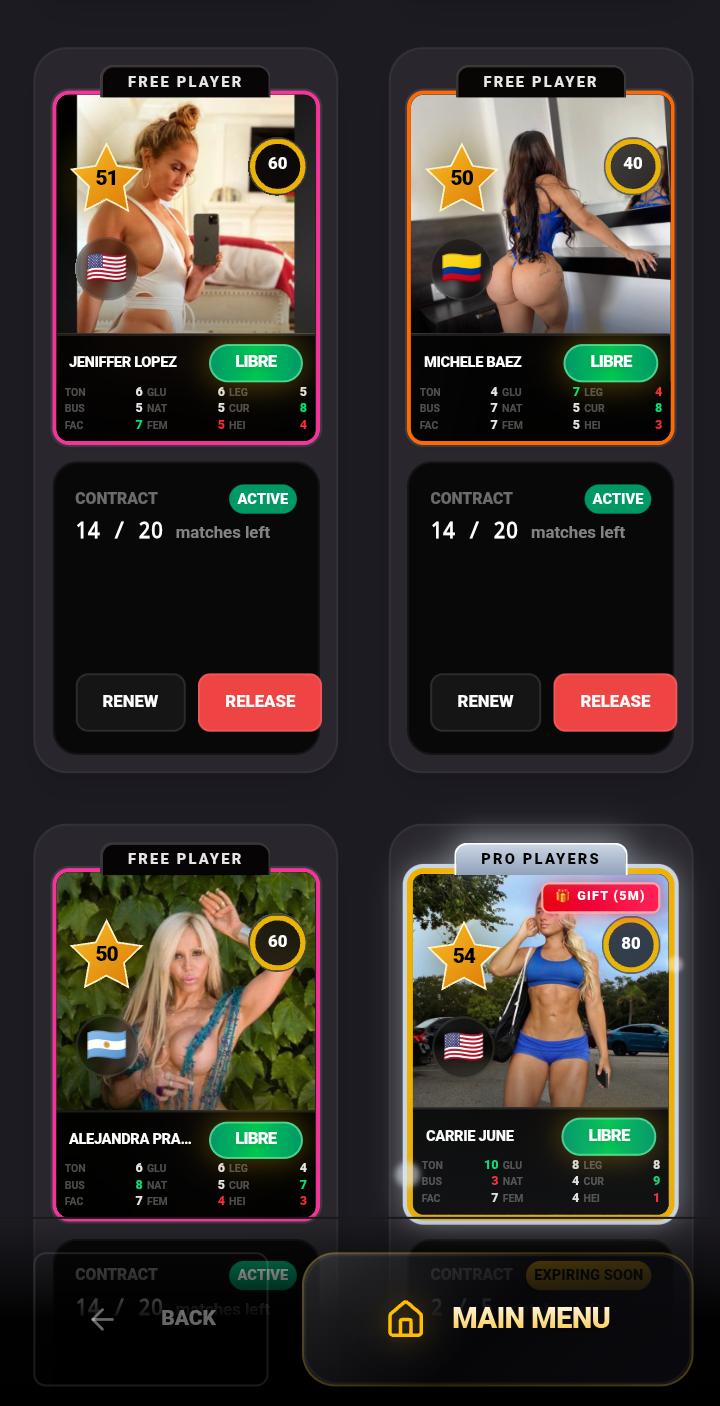 Screenshot 3 for Girls Teams Sexy Cards War Wordl Community