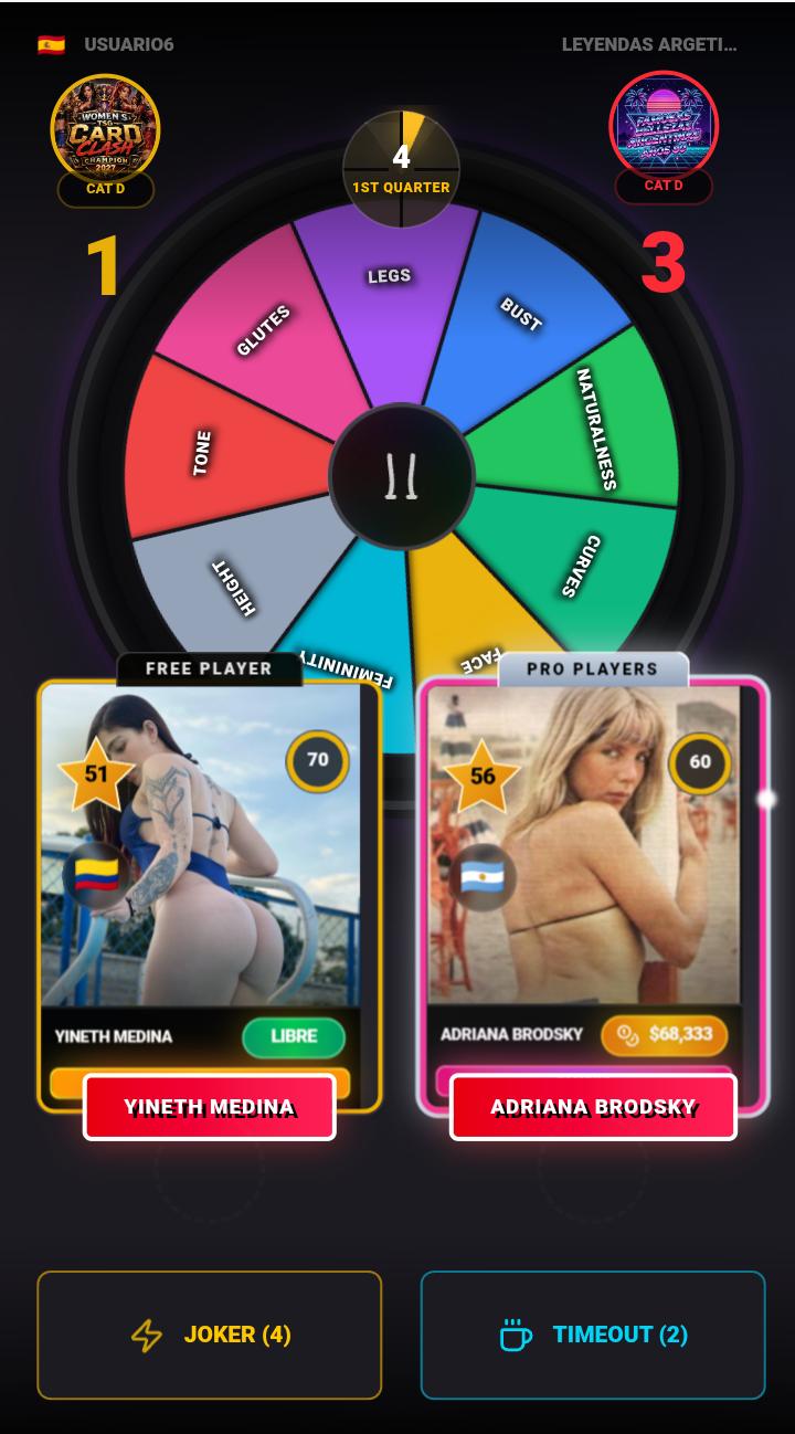 Screenshot 8 for Girls Teams Sexy Cards War Wordl Community