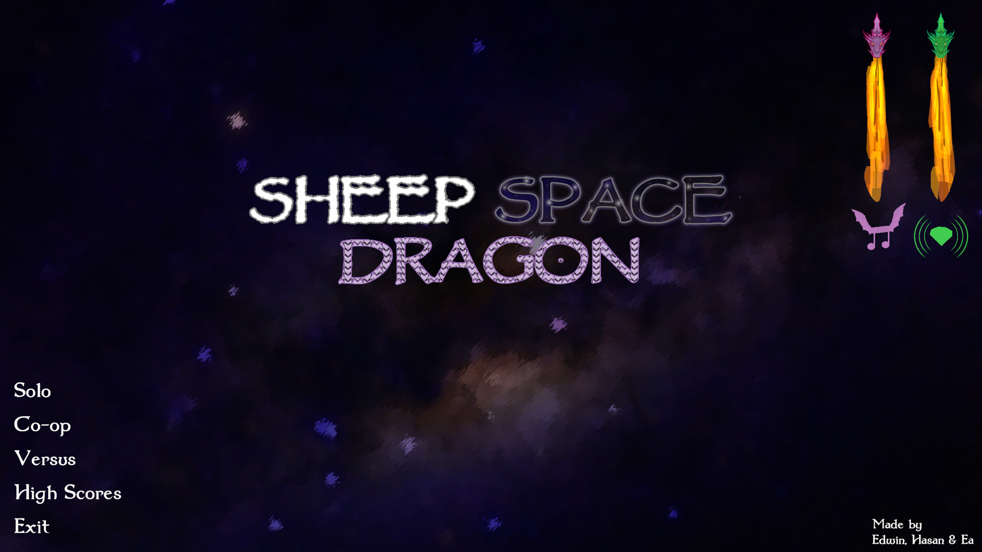 Sheep Space Dragon by hasjah