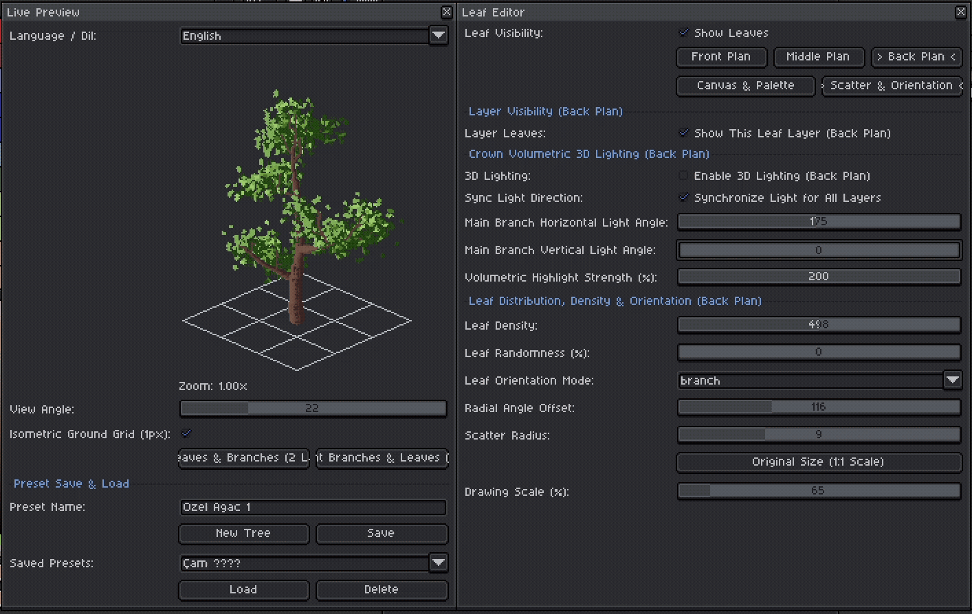 Screenshot 8 for Isometric Tree Generator For Aseprite