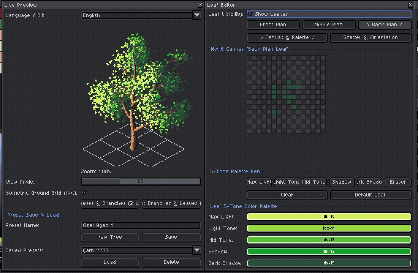 Screenshot 9 for Isometric Tree Generator For Aseprite