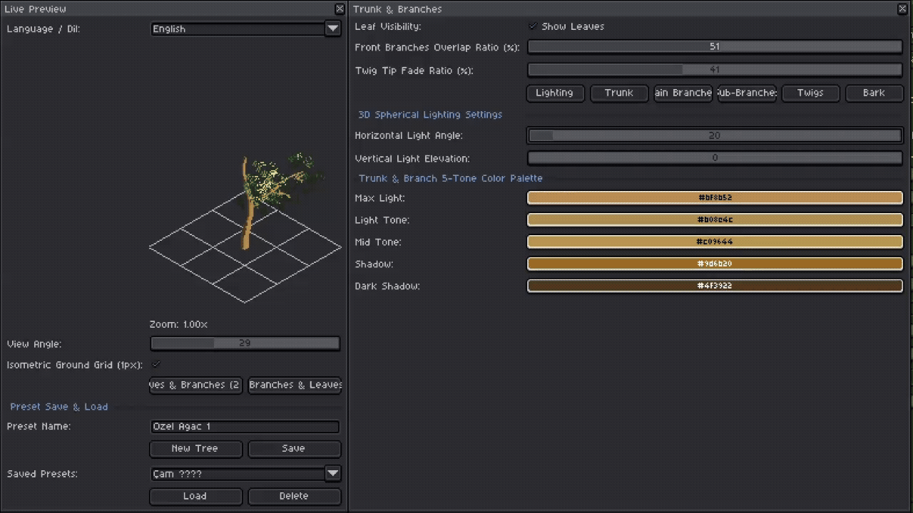 Screenshot 7 for Isometric Tree Generator For Aseprite