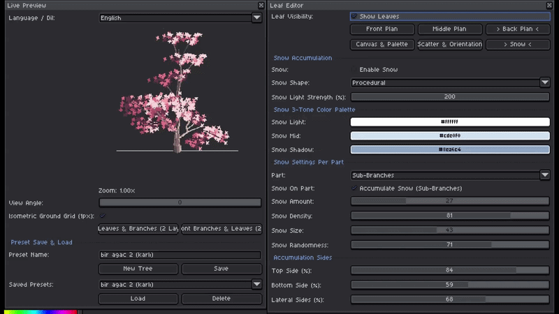 Screenshot 5 for Isometric Tree Generator For Aseprite