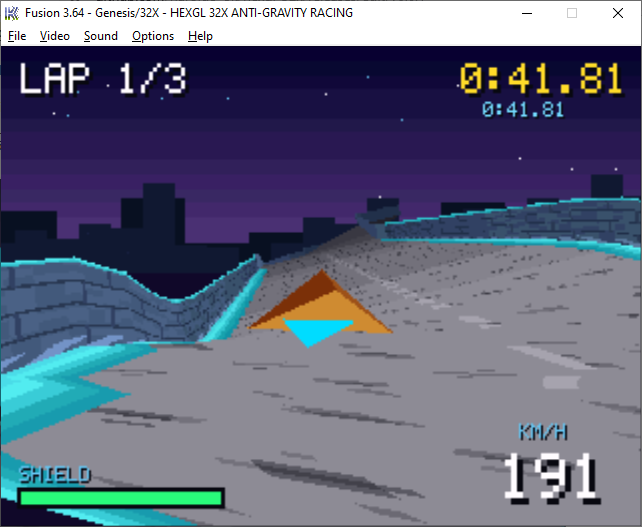 Screenshot 4 for HexGL for Sega 32X