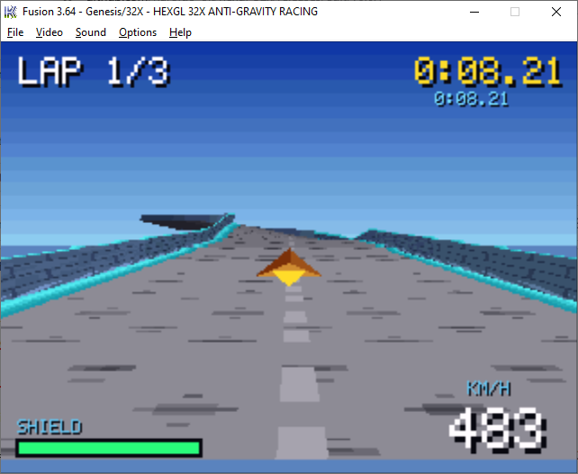 Screenshot 2 for HexGL for Sega 32X