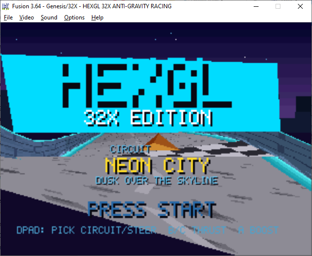 Screenshot 3 for HexGL for Sega 32X