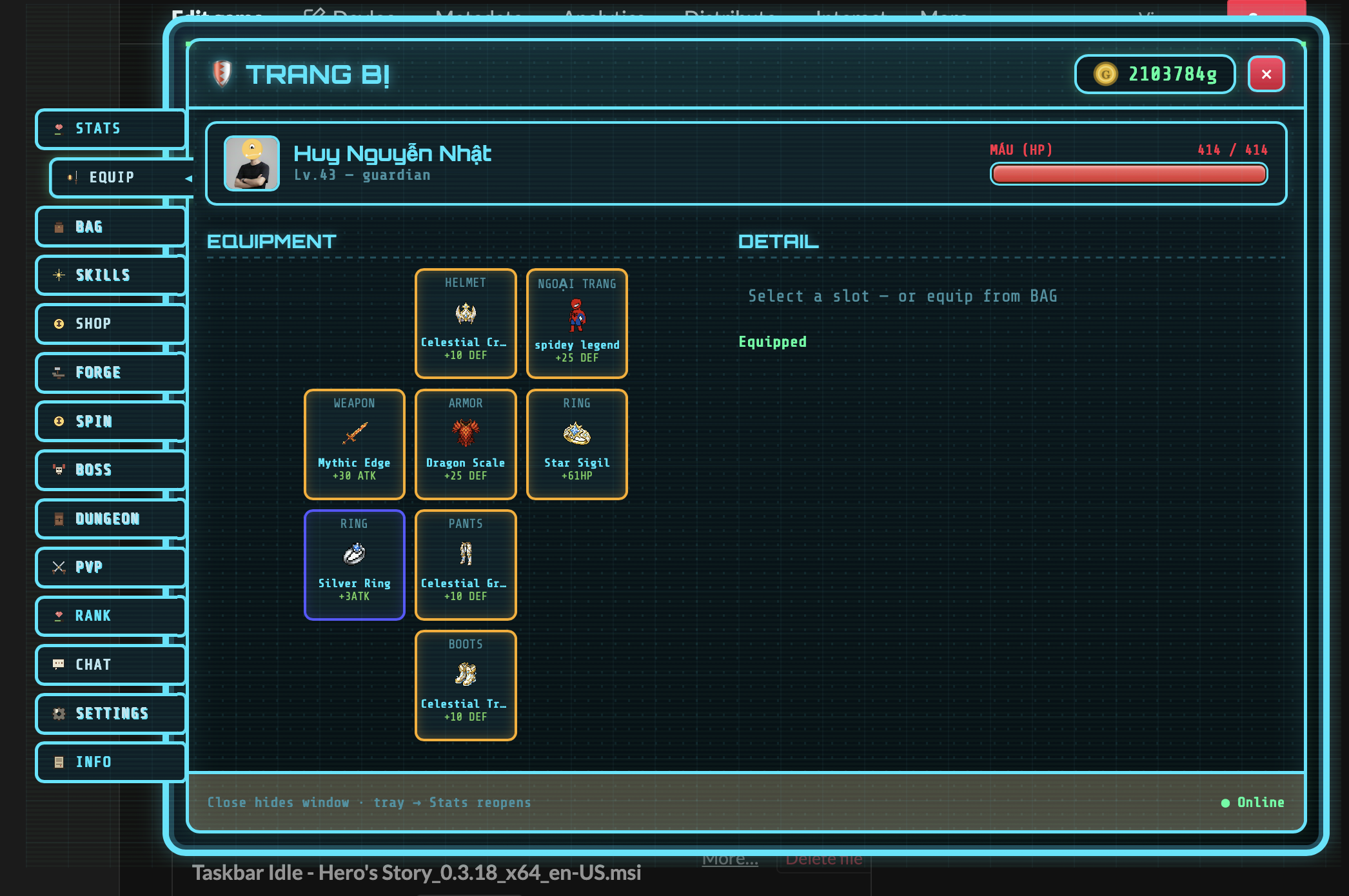 Screenshot 6 for Taskbar Idle: Hero's Story