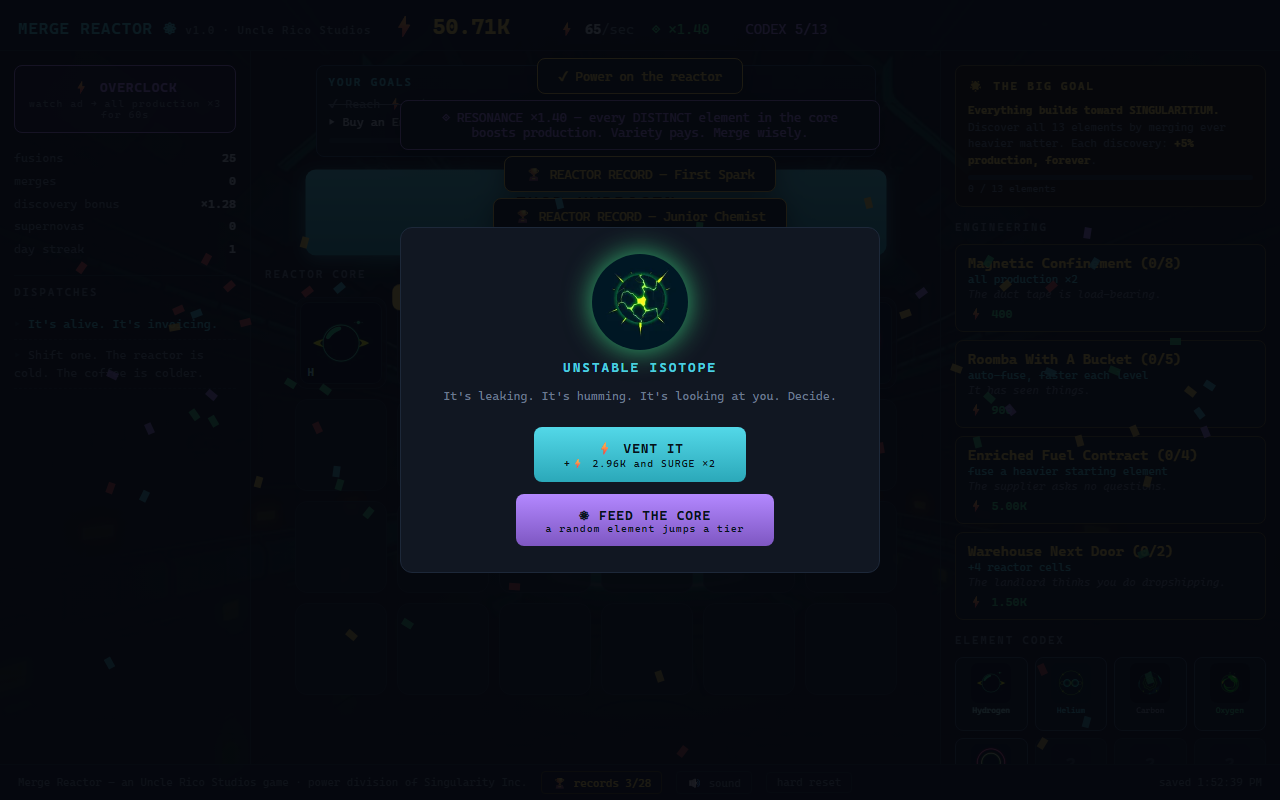 Screenshot 2 for Merge Reactor