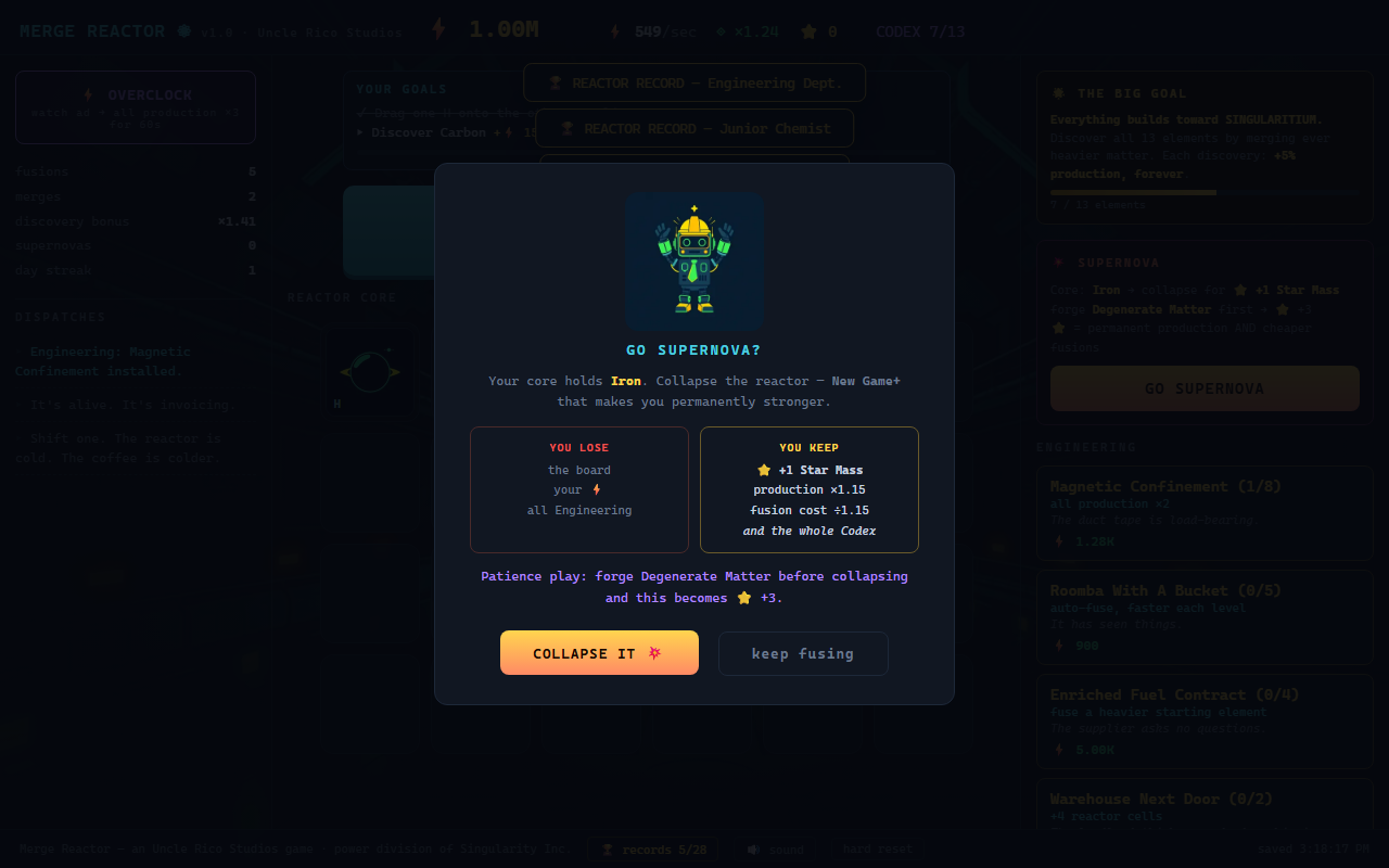 Screenshot 5 for Merge Reactor