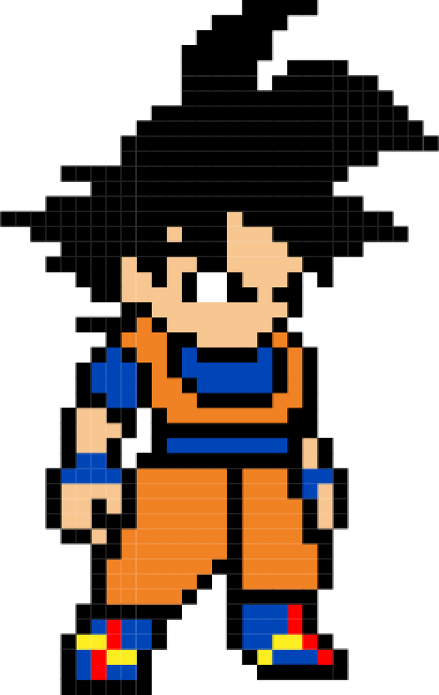 Pixel Goku by Kayoshin