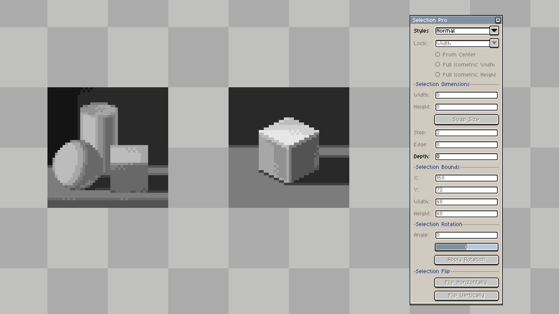Screenshot 3 for Selection Pro - Aseprite Extension