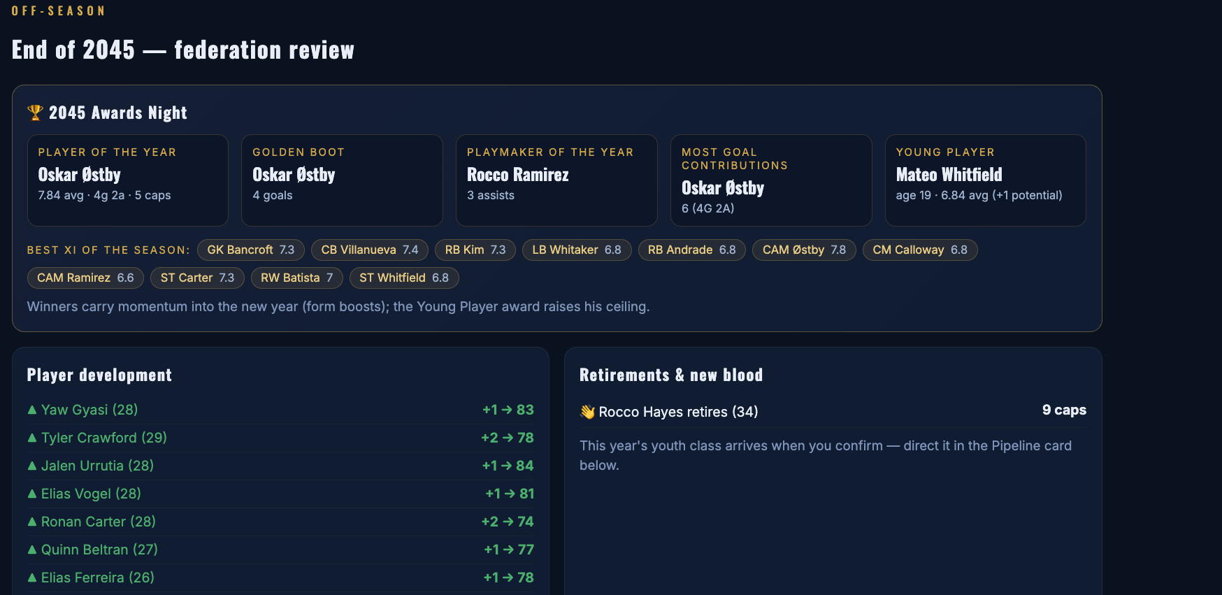 Screenshot 4 for National XI Manager