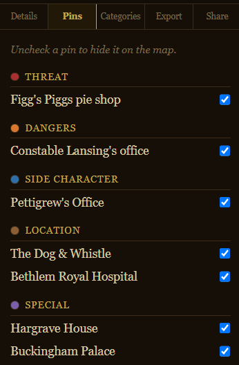 Screenshot 4 for London Map Editor | A Supplement for The Between TTRPG