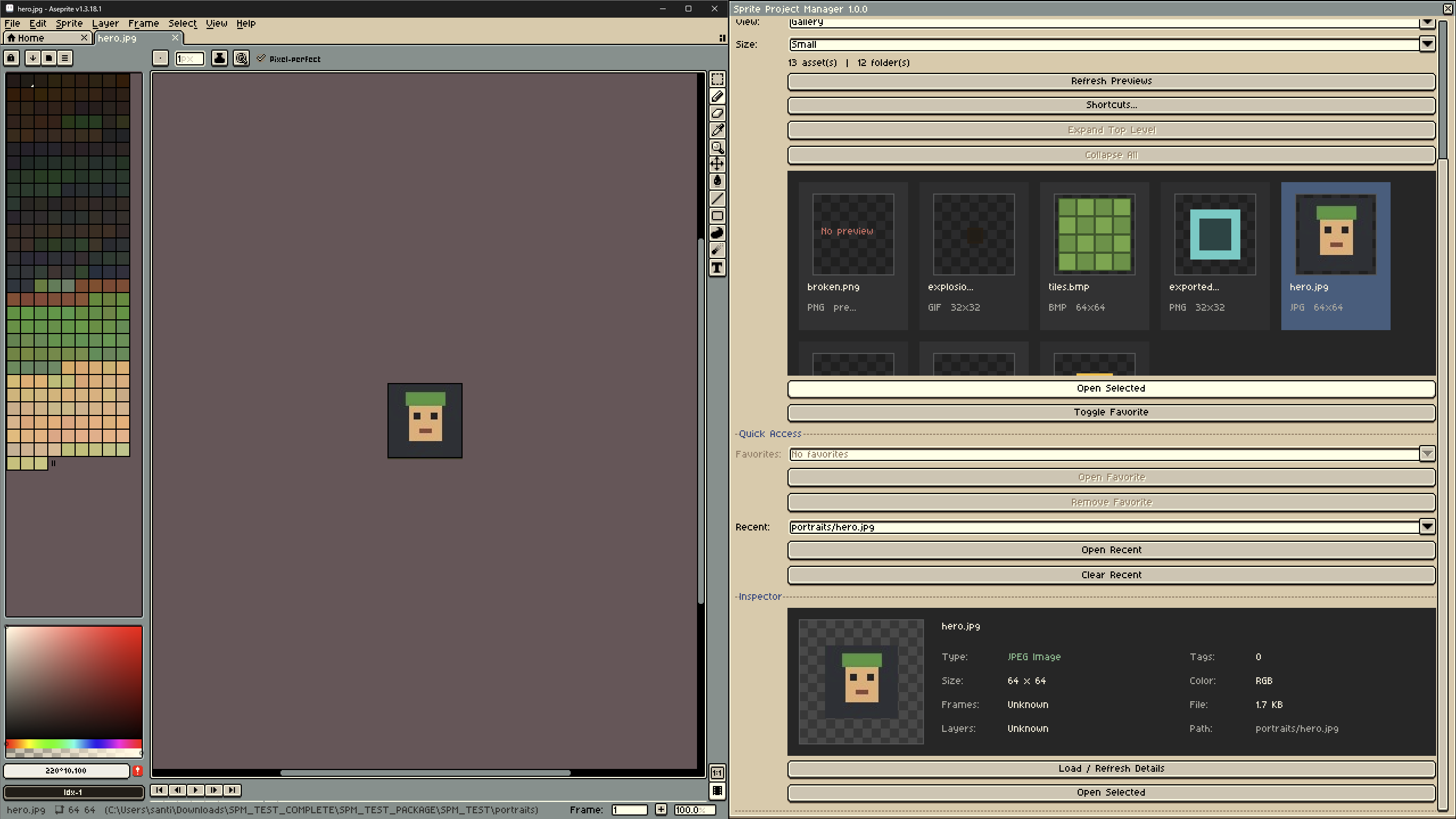 Screenshot 8 for Sprite Project Manager for Aseprite