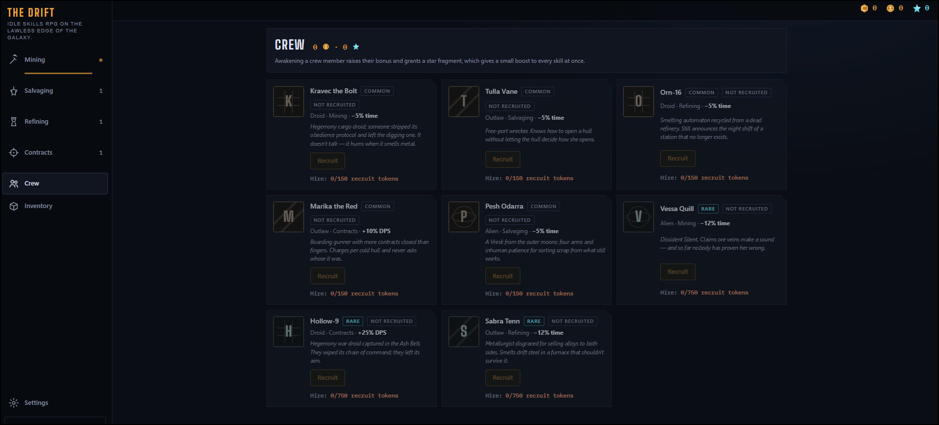 Screenshot 4 for The Drift — Space Idle RPG