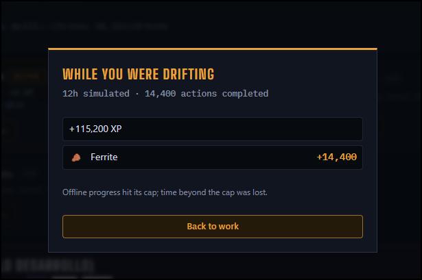 Screenshot 2 for The Drift — Space Idle RPG