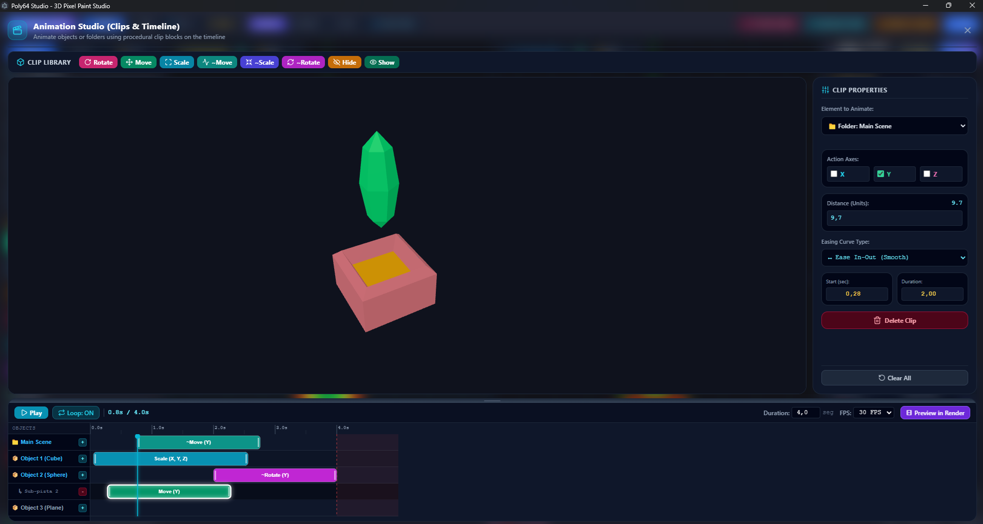 Screenshot 3 for Poly64 Studio — Retro 3D Modeler