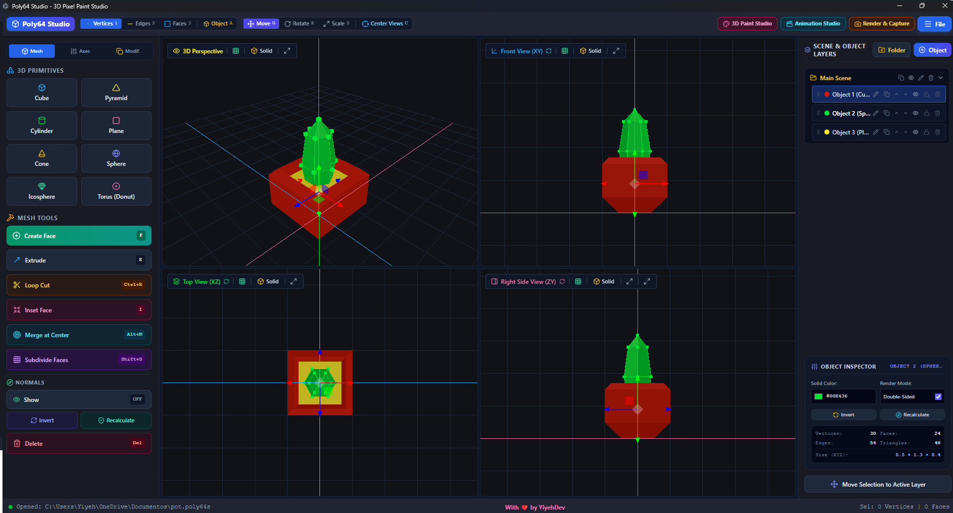 Screenshot 4 for Poly64 Studio — Retro 3D Modeler
