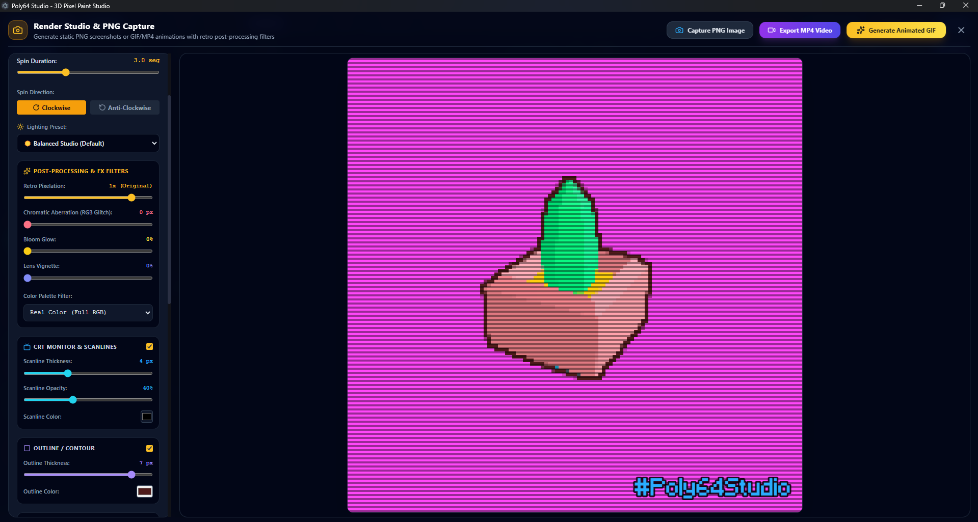 Screenshot 2 for Poly64 Studio — Retro 3D Modeler