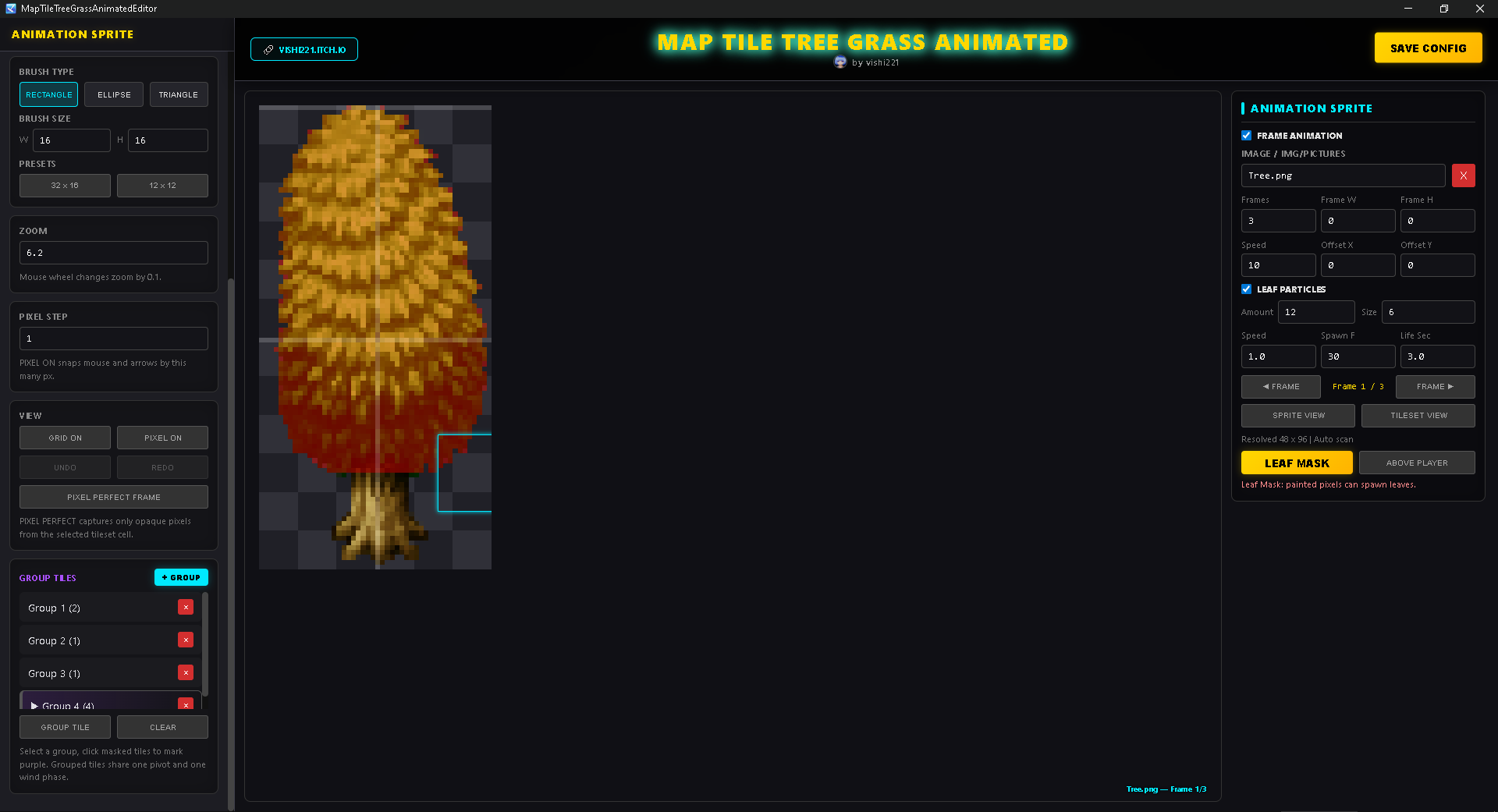 Screenshot 4 for RPG Maker MV/MZ -Map Tile Tree Grass Animated