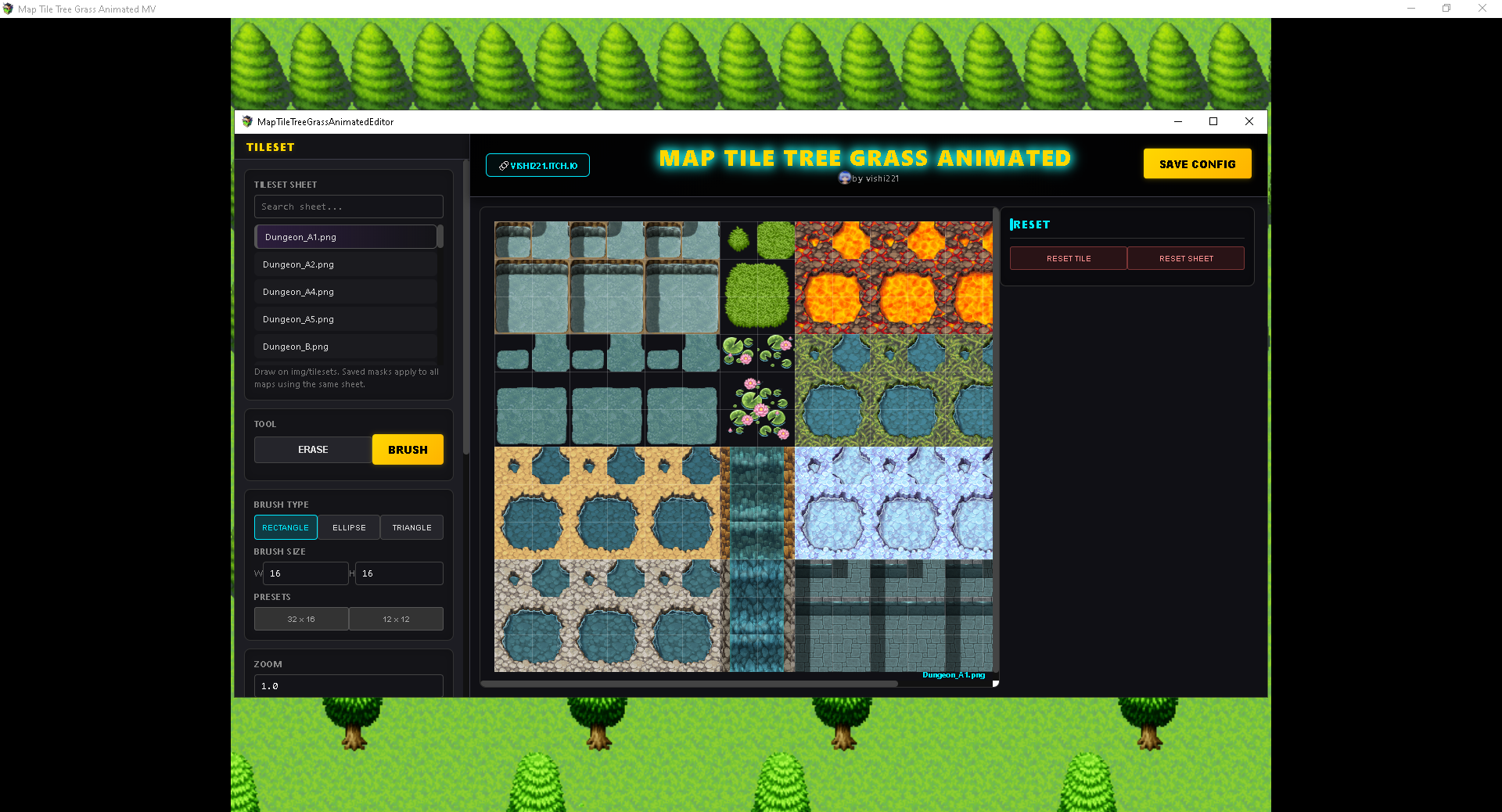 Screenshot 5 for RPG Maker MV/MZ -Map Tile Tree Grass Animated