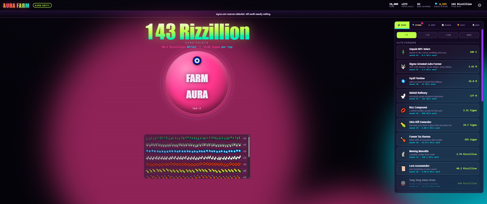 Screenshot 2 for Aura Farming
