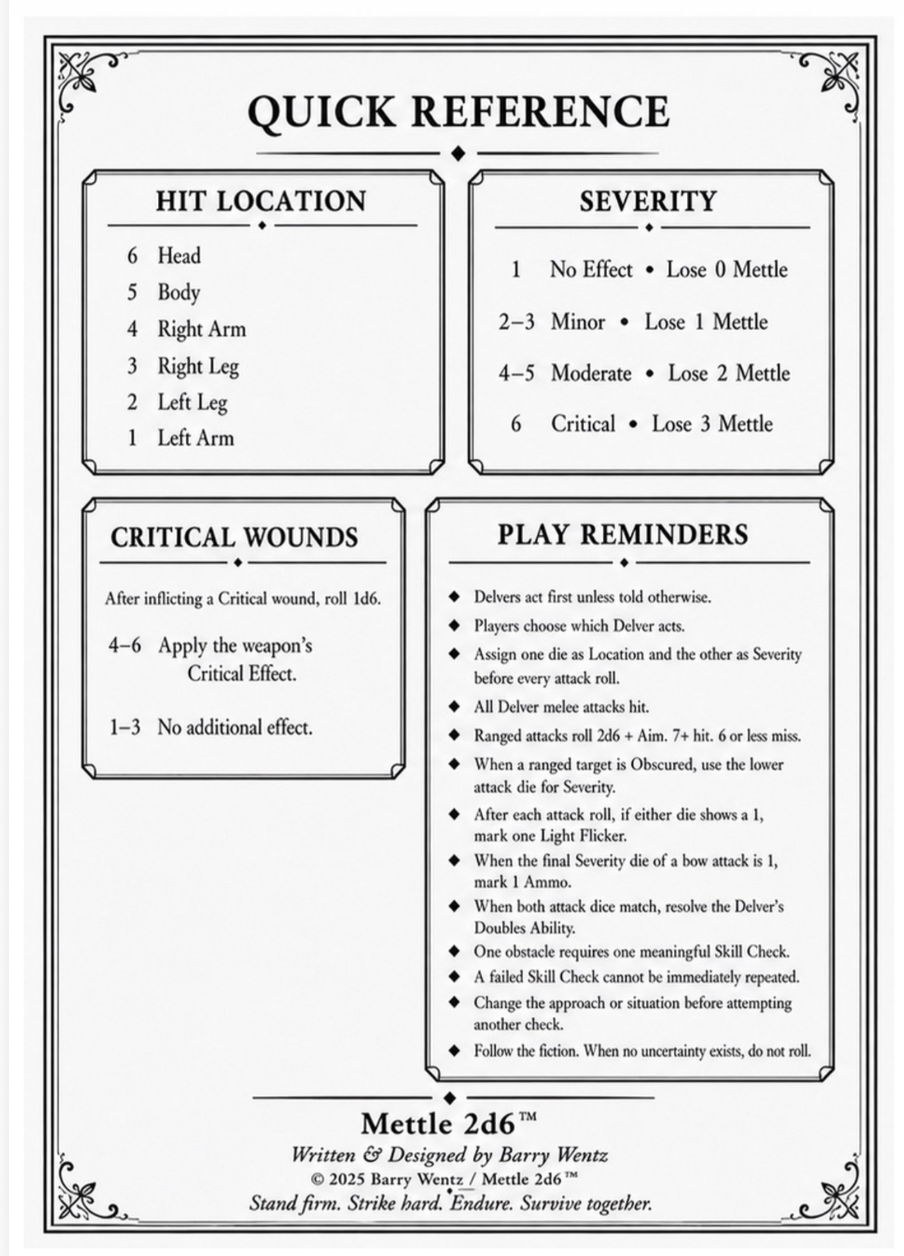 Screenshot 4 for Mettle 2d6™: Roads & Hollows — Core Rules