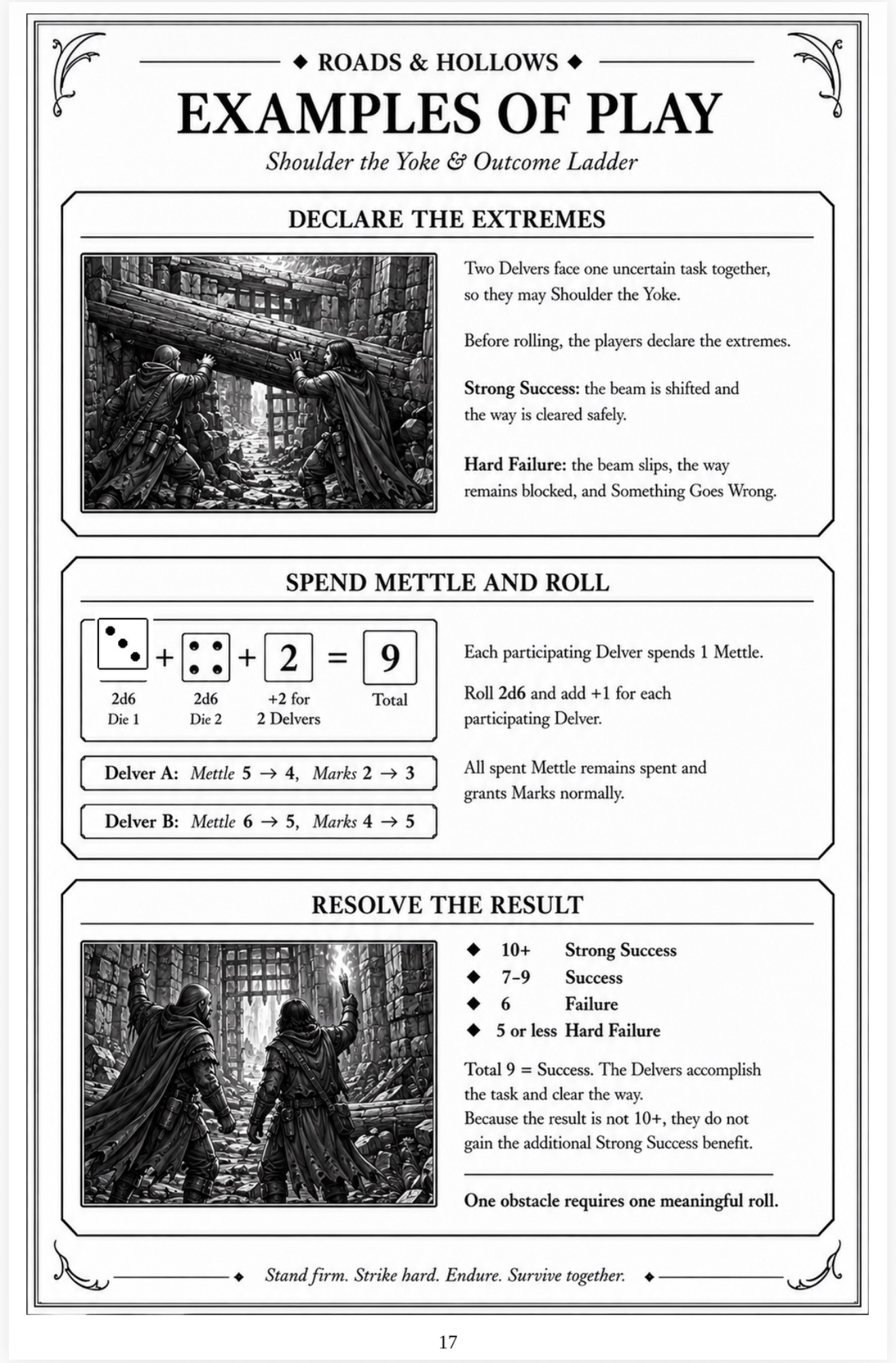 Screenshot 3 for Mettle 2d6™: Roads & Hollows — Core Rules