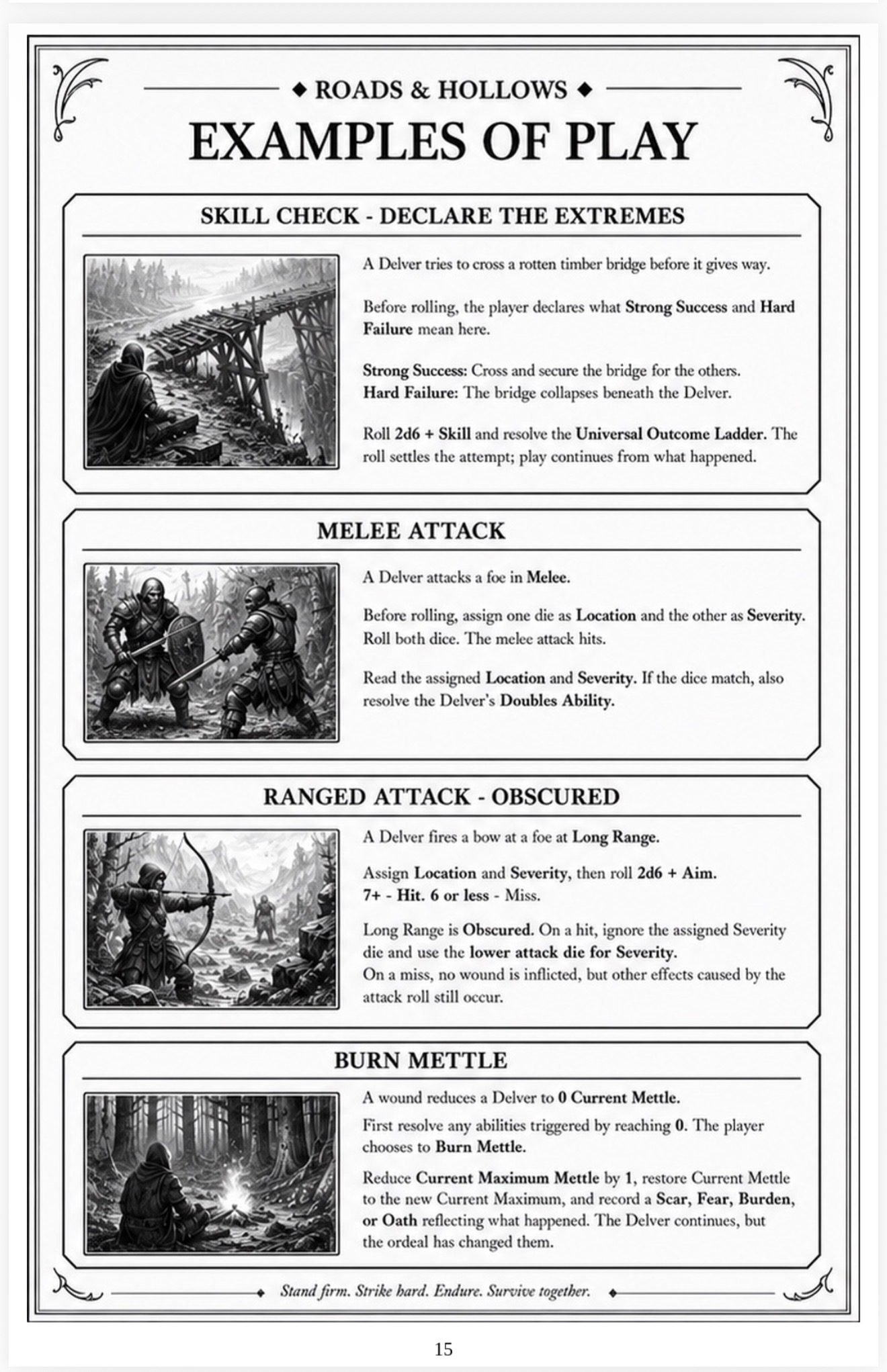 Screenshot 2 for Mettle 2d6™: Roads & Hollows — Core Rules