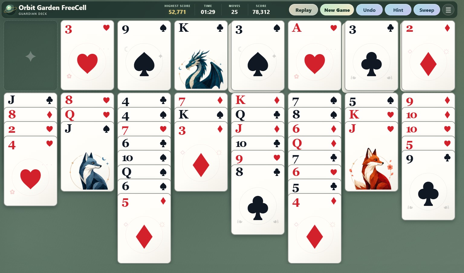 Screenshot 3 for Orbit Garden FreeCell
