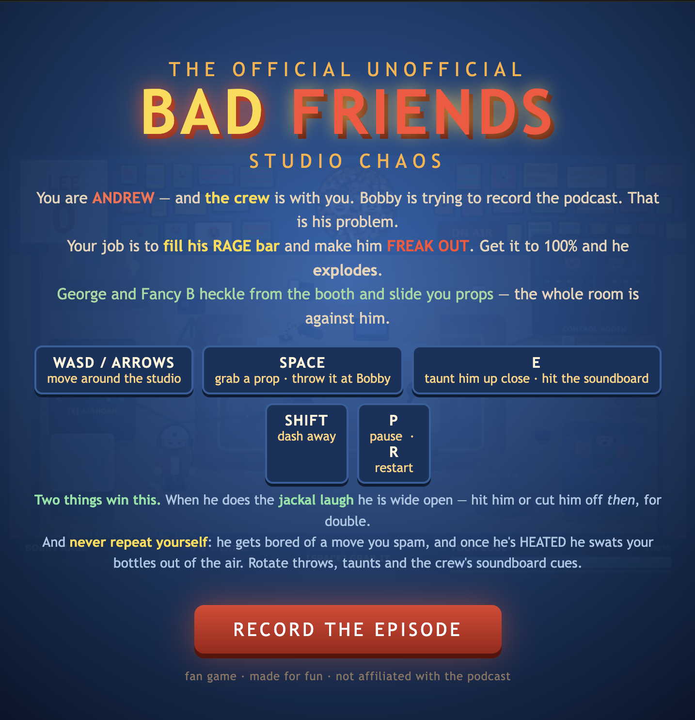 Screenshot 2 for The Official Unofficial Bad Friends Studio Chaos