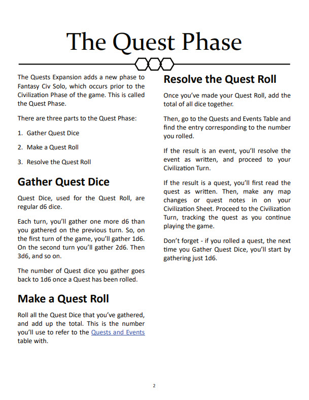 Screenshot 3 for Fantasy Civ Solo: Quests Expansion