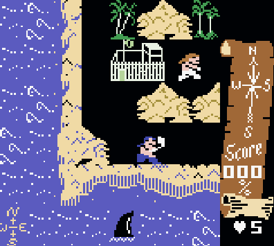 Screenshot 2 for Treasure Island DX (Commodore)