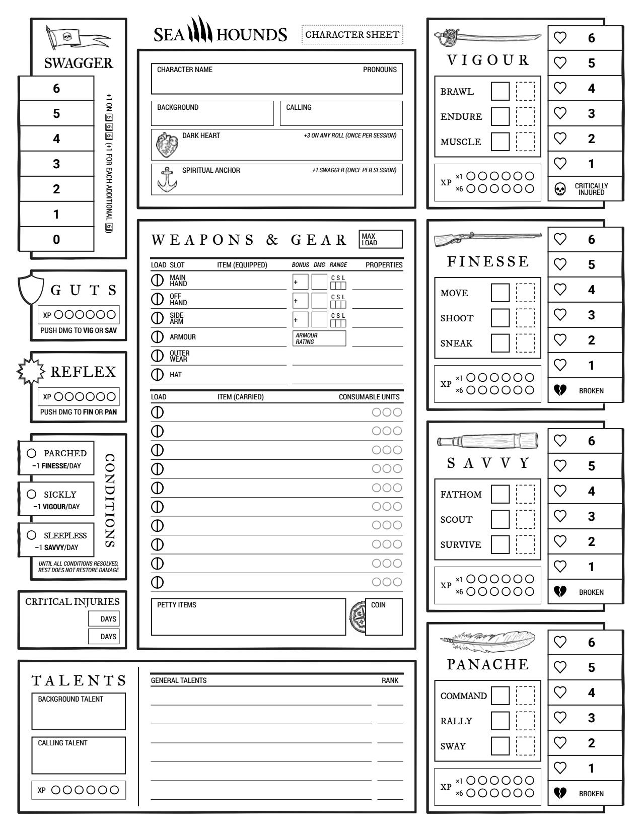 Screenshot 7 for Sea Hounds: Tabletop roleplaying in an age of bloody plunder