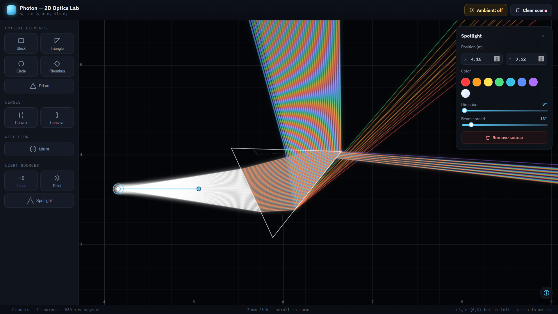 Screenshot 5 for Photon: 2D Light Simulator