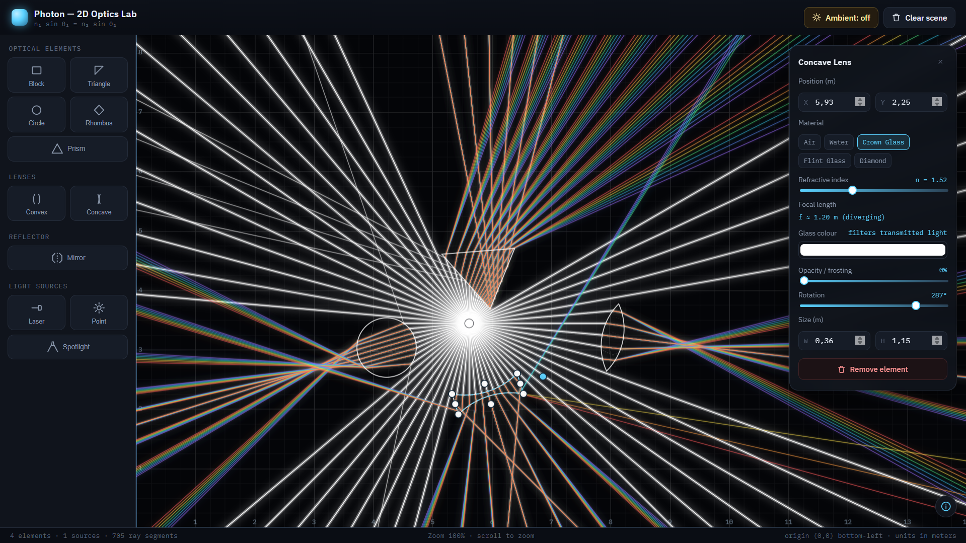 Screenshot 8 for Photon: 2D Light Simulator