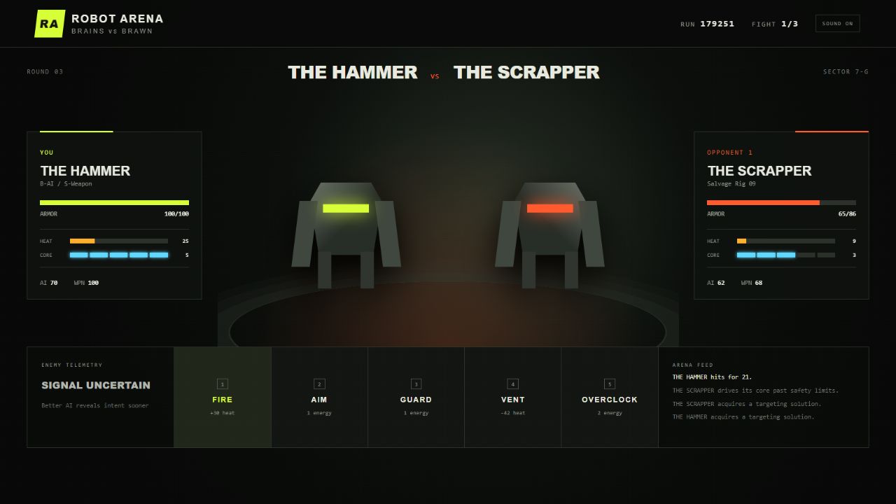 Screenshot 2 for Robot Arena: Brains vs Brawn