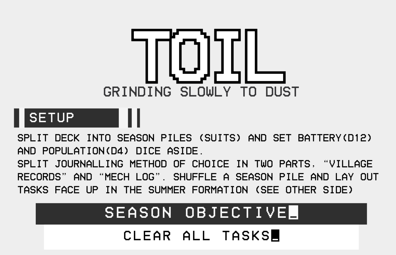 Screenshot 4 for REBUILD: A One Page Solo RPG