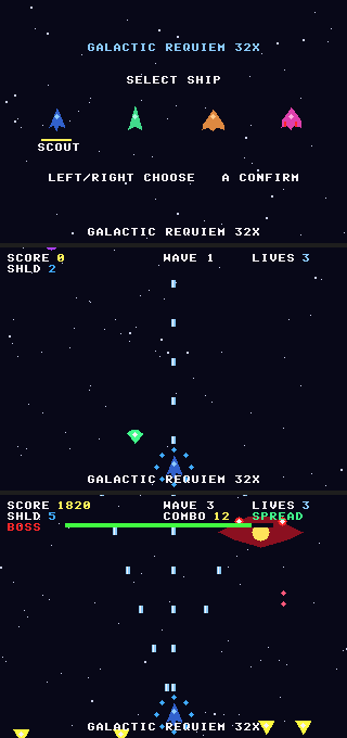 Screenshot 2 for GALACTIC REQUIEM 32X