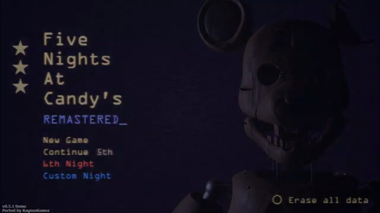 Five Night's At Candy's Remastered Mobile by Sorry I Win