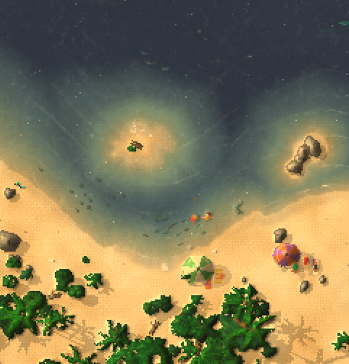 Screenshot 2 for Pixel Island's Beach Simulator