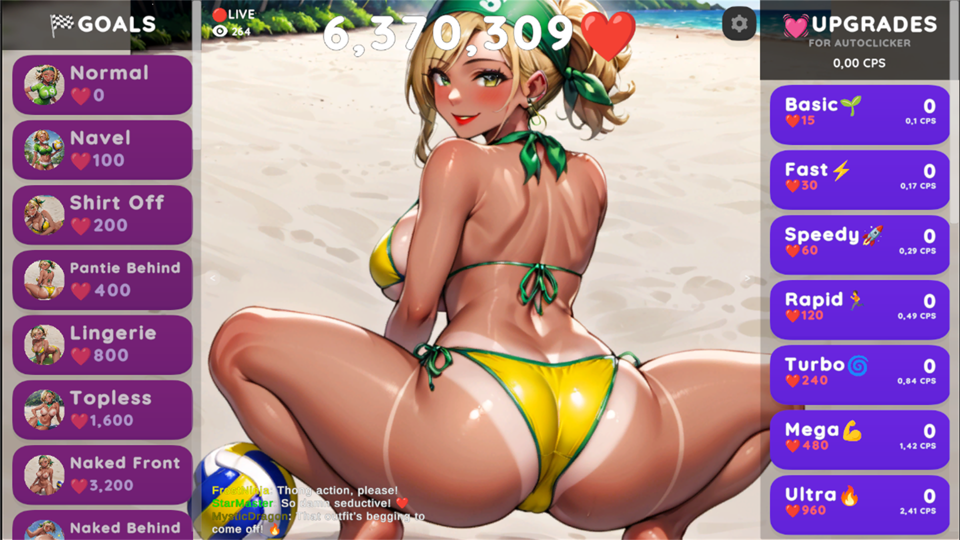 Screenshot 2 for Hentai Clicker: Kaia is streaming 🔴🔞
