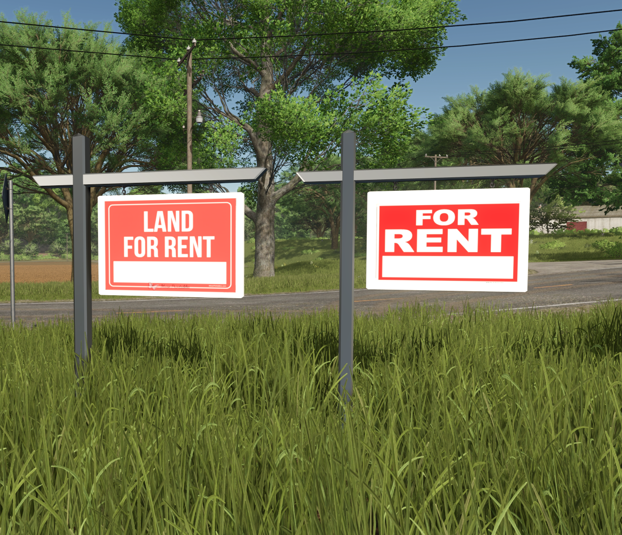 Screenshot 3 for FS25 Rent-Sale US sign pack