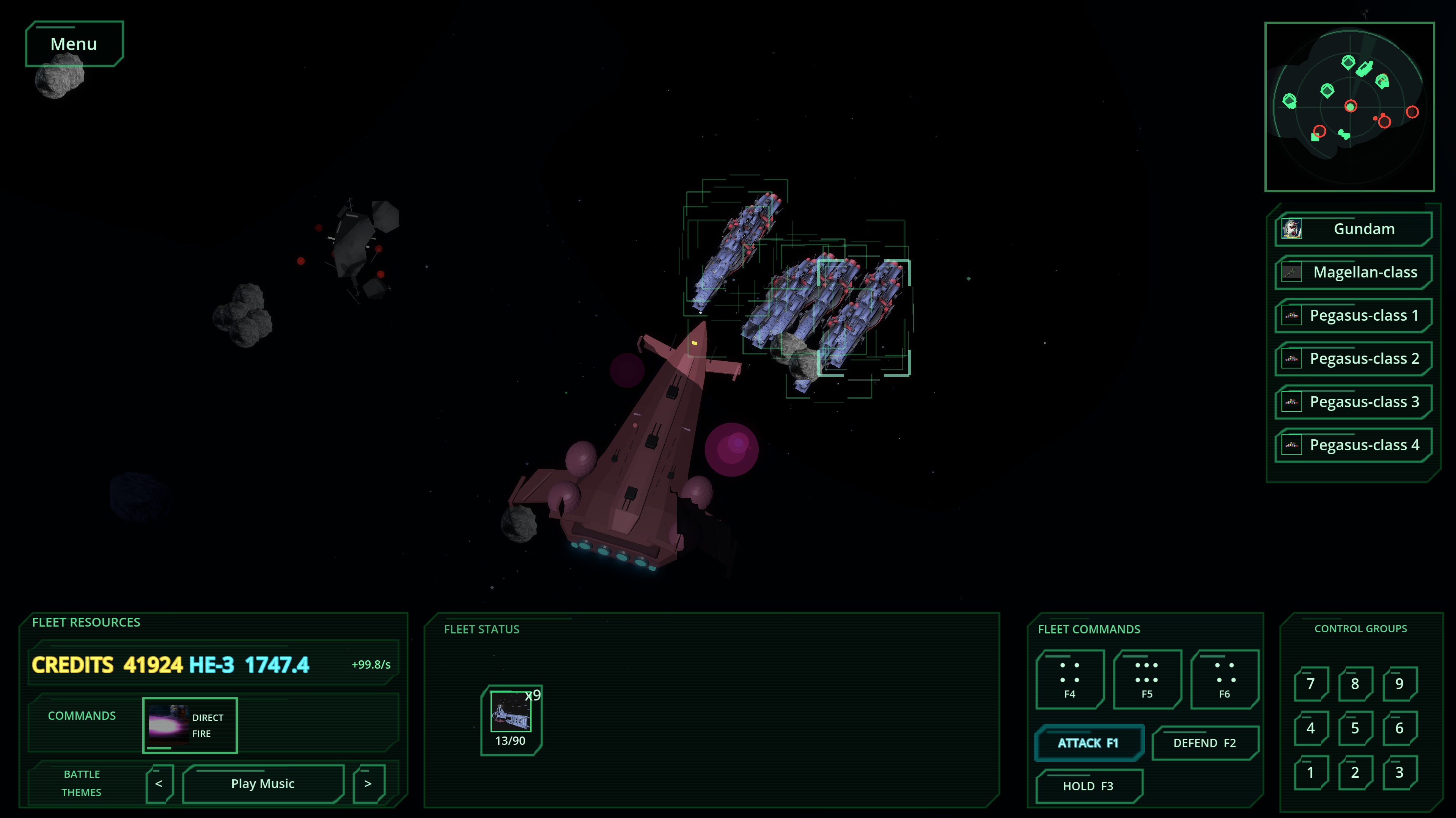 Screenshot 3 for Mobile Suit Fleet Battle