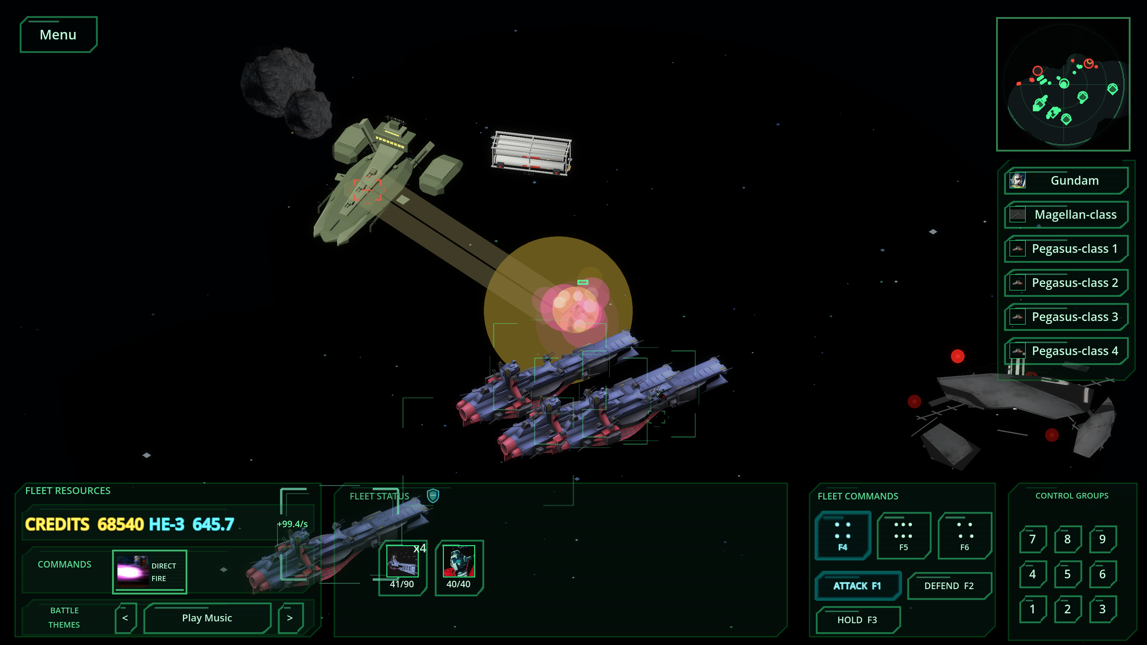 Screenshot 5 for Mobile Suit Fleet Battle