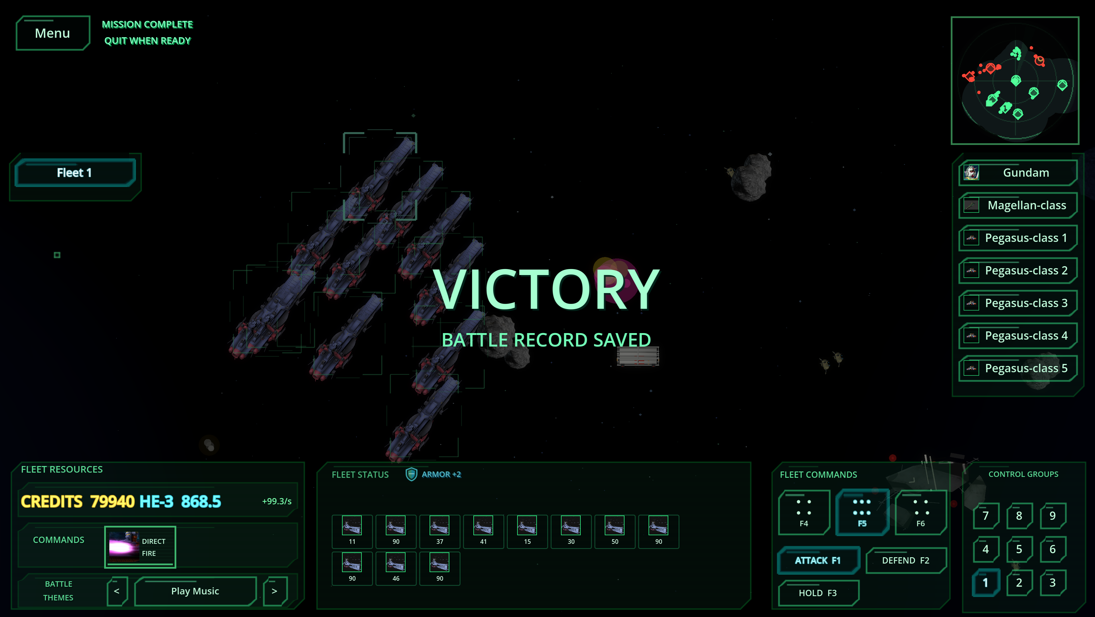 Screenshot 4 for Mobile Suit Fleet Battle