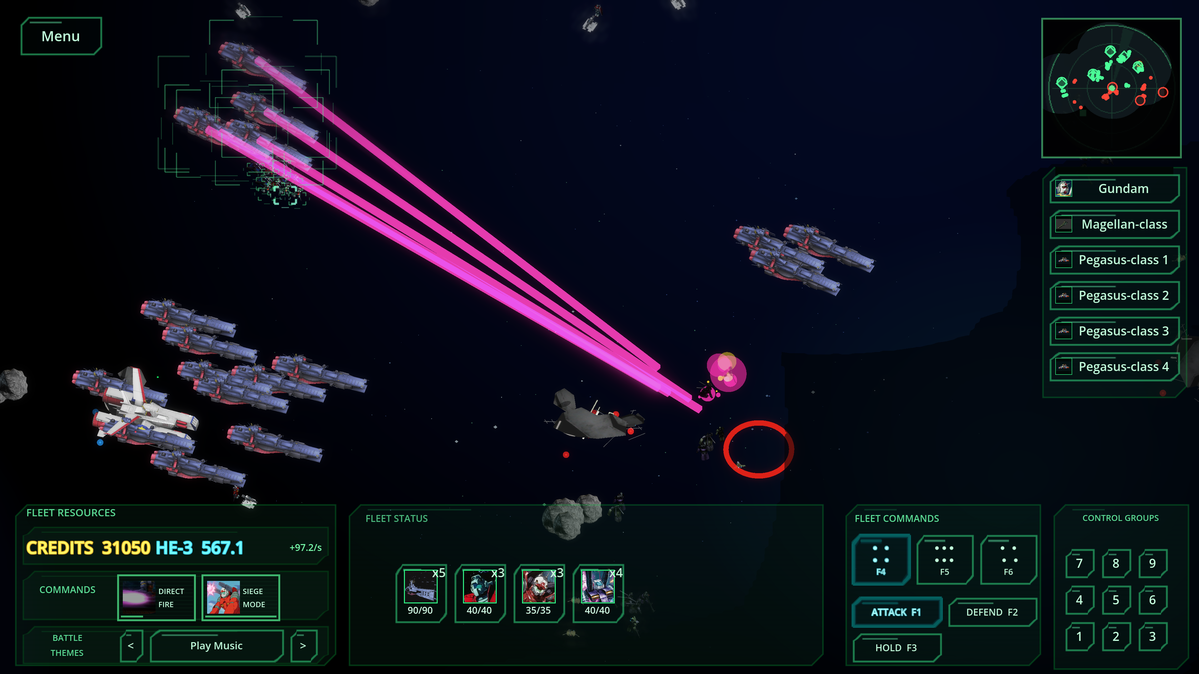 Screenshot 7 for Mobile Suit Fleet Battle