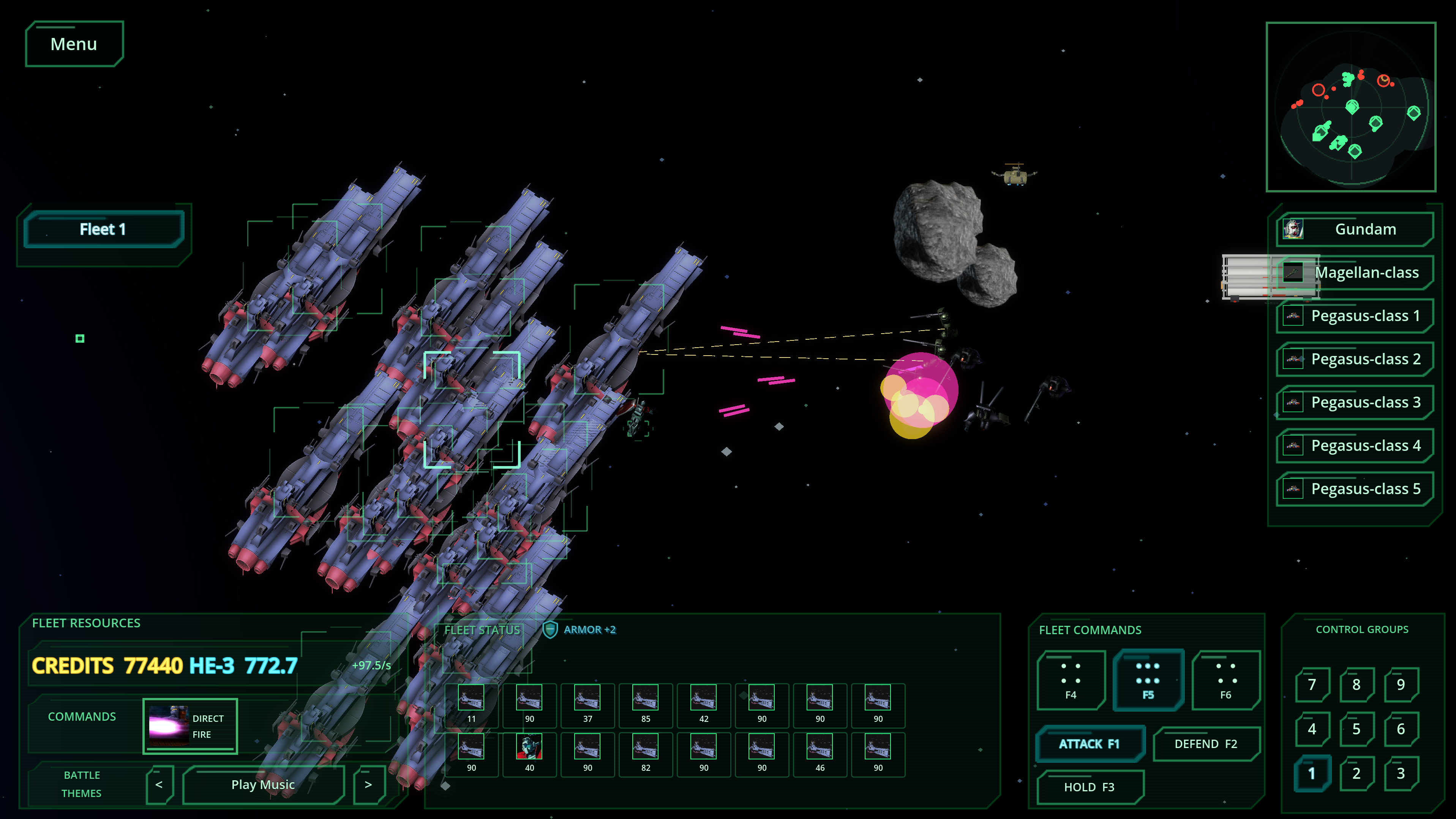 Screenshot 6 for Mobile Suit Fleet Battle