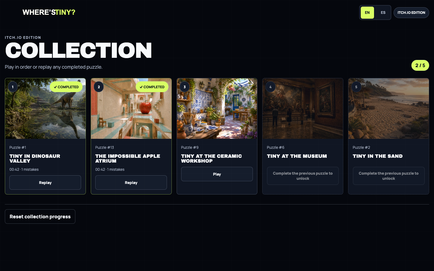 Screenshot 3 for Where's Tiny? — Five-Puzzle Collection