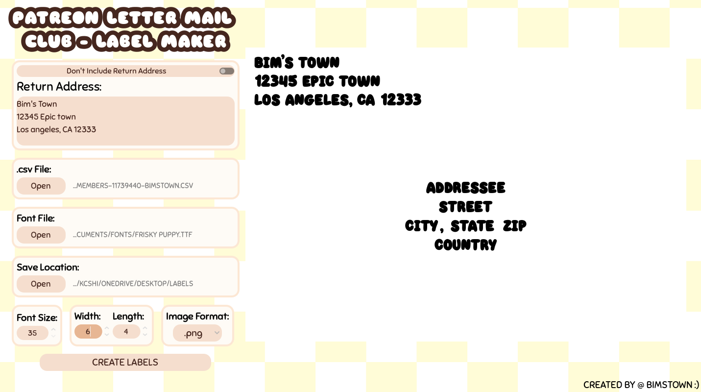 Screenshot 3 for Letter Mail Club - Label Maker